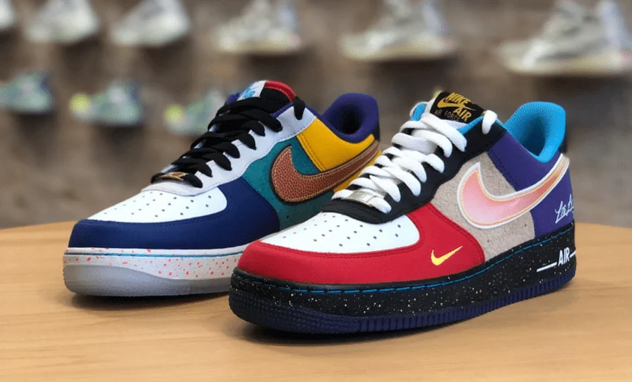 Colorful sneakers from Mohamed Orra’s project.